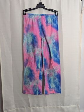 SO Girls Pink & Blue Tie-Dye Jogger Pants
